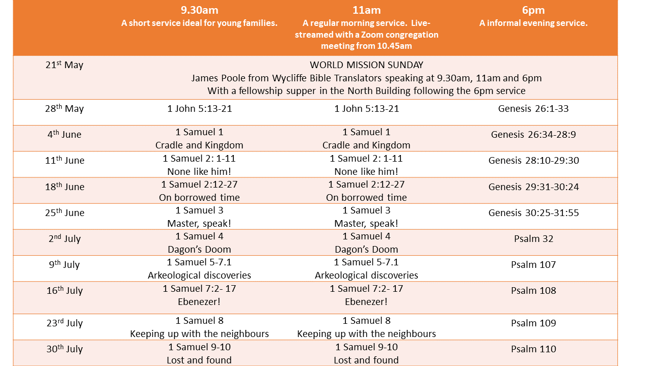 June 2023 sunday services prog